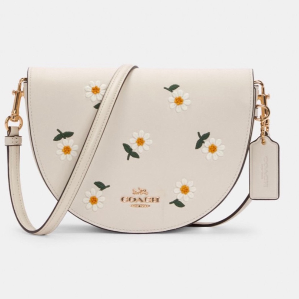 Ellen Crossbody Bag with Daisy Embroidery